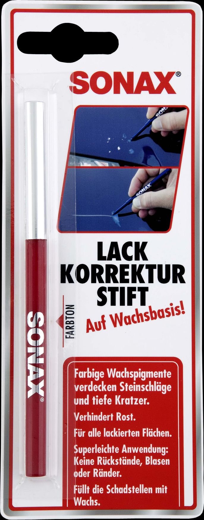 SONAX 03184000 LackKorrekturStift rot Tdisplay von SONAX