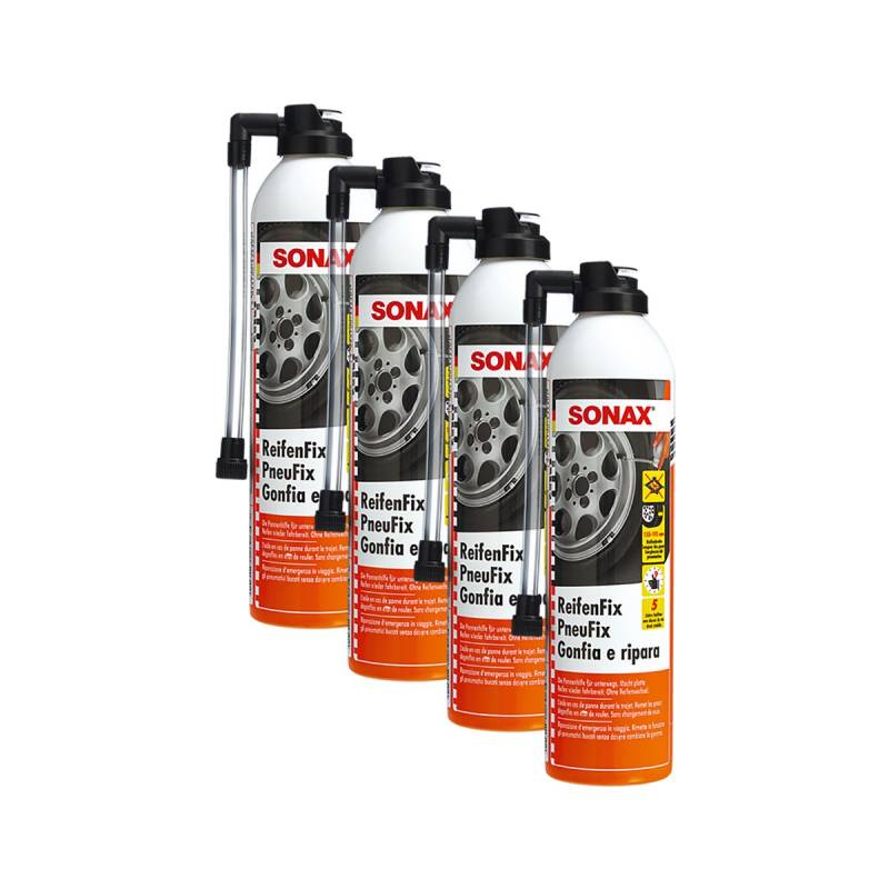 SONAX 4X 04323000 ReifenFix Pannenhilfe Reifenwechsel 400ml von SONAX