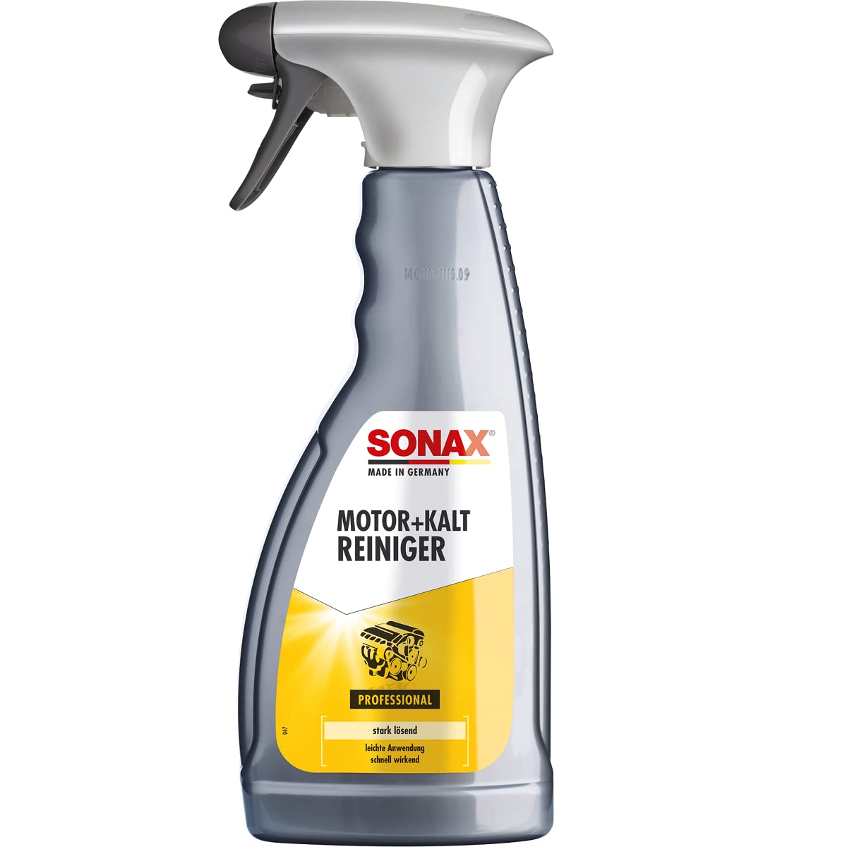 SONAX Kaltreiniger für Motoren, Maschinen, Mechanikteile und Fahrzeuge, 500 ml, Artikel-Nr. 05432000 von SONAX