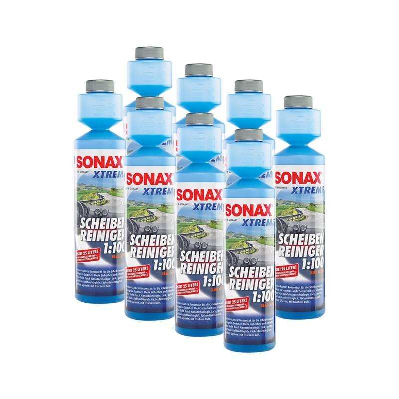 SONAX 8X 02711410 Xtreme ScheibenReiniger 1:100 NanoPro Konzentrat 250ml von SONAX