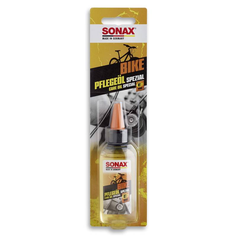 SONAX BIKE PflegeÖl spezial (50 ml) korrosionsschützend, schmieren von Schaltungsgelenken, Bremshebeln, Federgabeln, Umwerfern & Bowdenzügen, E-Bike geeignet | Art-Nr. 08575410 von SONAX