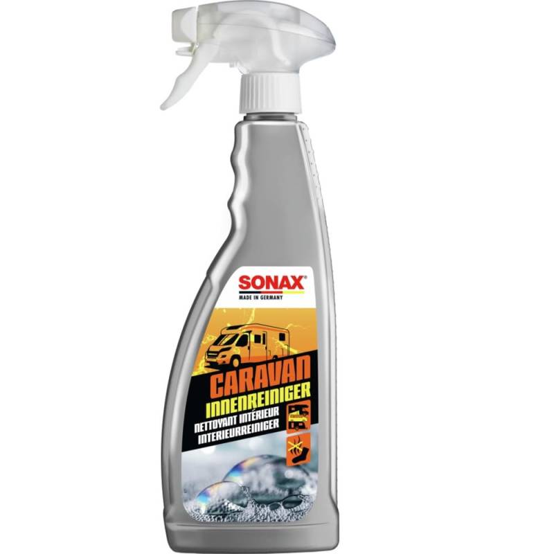 SONAX CARAVAN InnenReiniger (750 ml) vielseitiger Sprühreiniger mit Geruchsvernichter für Caravan/Bus/Wohnmobil/Wohnwagen | Art-Nr. 07214000 von SONAX