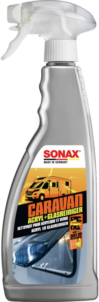 SONAX CARAVAN Acryl+GlasReiniger (750 ml) schonend streifenfreie Sauberkeit für Glas, Fenster aus Acryl & Touchscreen-Displays | Art-Nr. 07384000 von SONAX