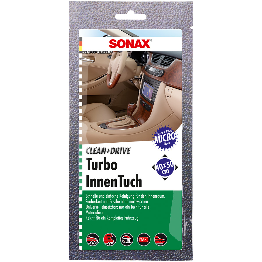 SONAX Clean&Drive TurboInnenTuch, 40x50cm, 1 Stück von SONAX