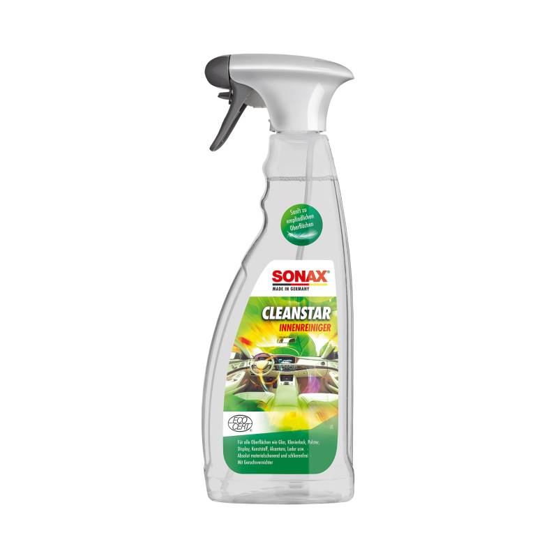 SONAX Cleanstar Ecocert (750 ml), geeignet für alle Oberflächen im Innenbereich, schützt die Materialien | Referenznummer: 02534000 von SONAX