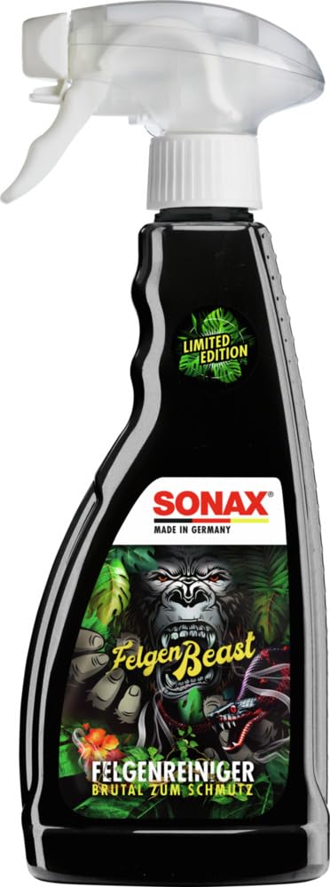 SONAX FelgenBeast Sonderedition 2023 (500 ml) Felgenreiniger mit neuem Duft - Brutal zum Schmutz - Sanft zur Felge, Art-Nr.04332000 von SONAX