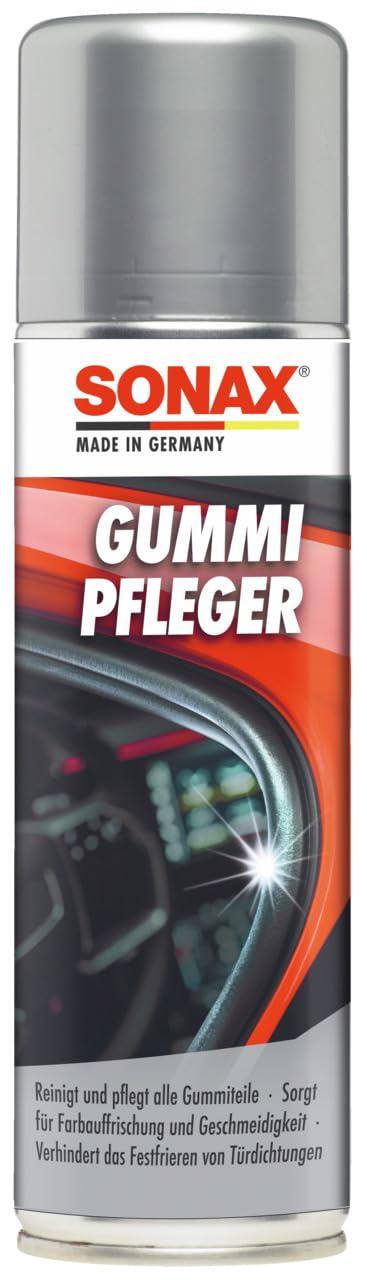 SONAX GummiPfleger (300 ml) reinigt, pflegt & hält alle Gummiteile elastisch, verhindert festfrieren & festkleben von Gummidichtungen | Art-Nr. 03402000 von SONAX