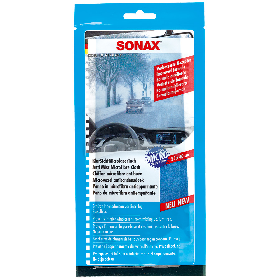 SONAX KlarSichtMicrofaserTuch blau, 1 Stück von SONAX