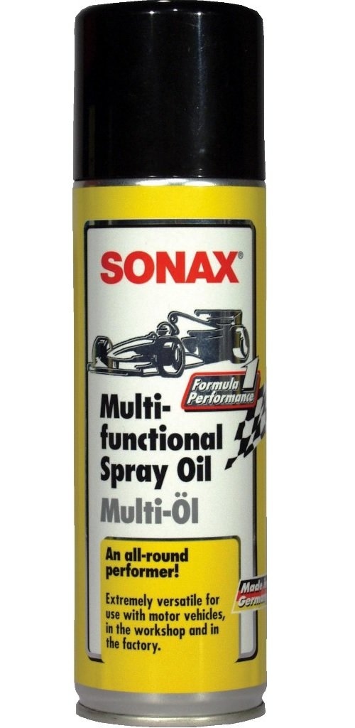 SONAX Multifunktionsöl 300ml Rostlöser Pflege-Spray Schmier-Mittel Kriech-Öl für Auto PKW LKW Motorrad Fahrrad Maschinen Chrom etc. von SONAX