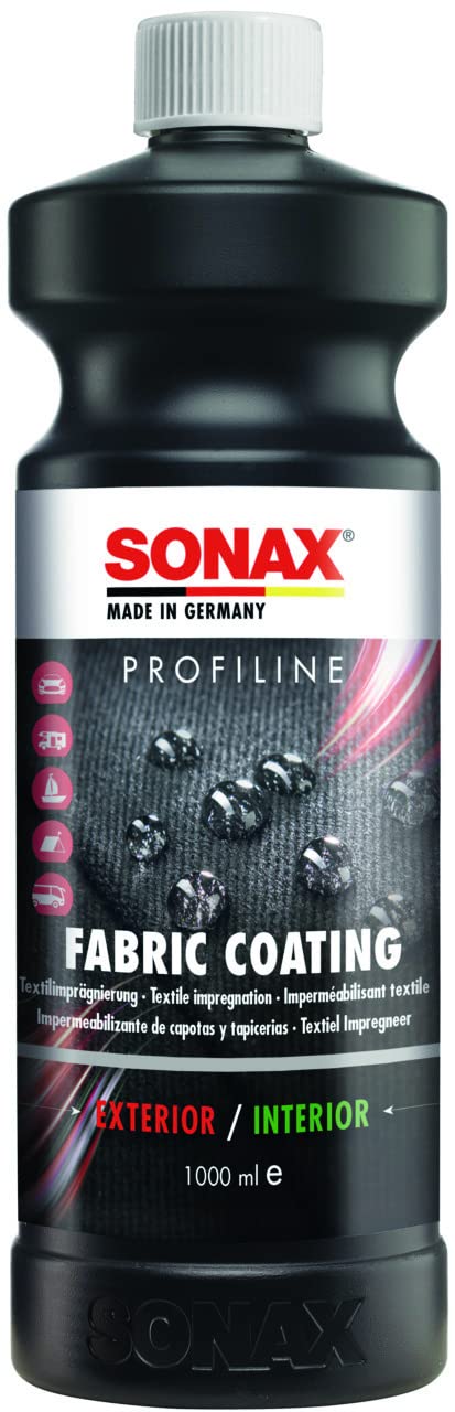 SONAX PROFILINE FabricCoating (1 Liter) universell verwendbare Textilimprägnierung für außen und innen | Art-Nr. 03103000, Schwarz von SONAX