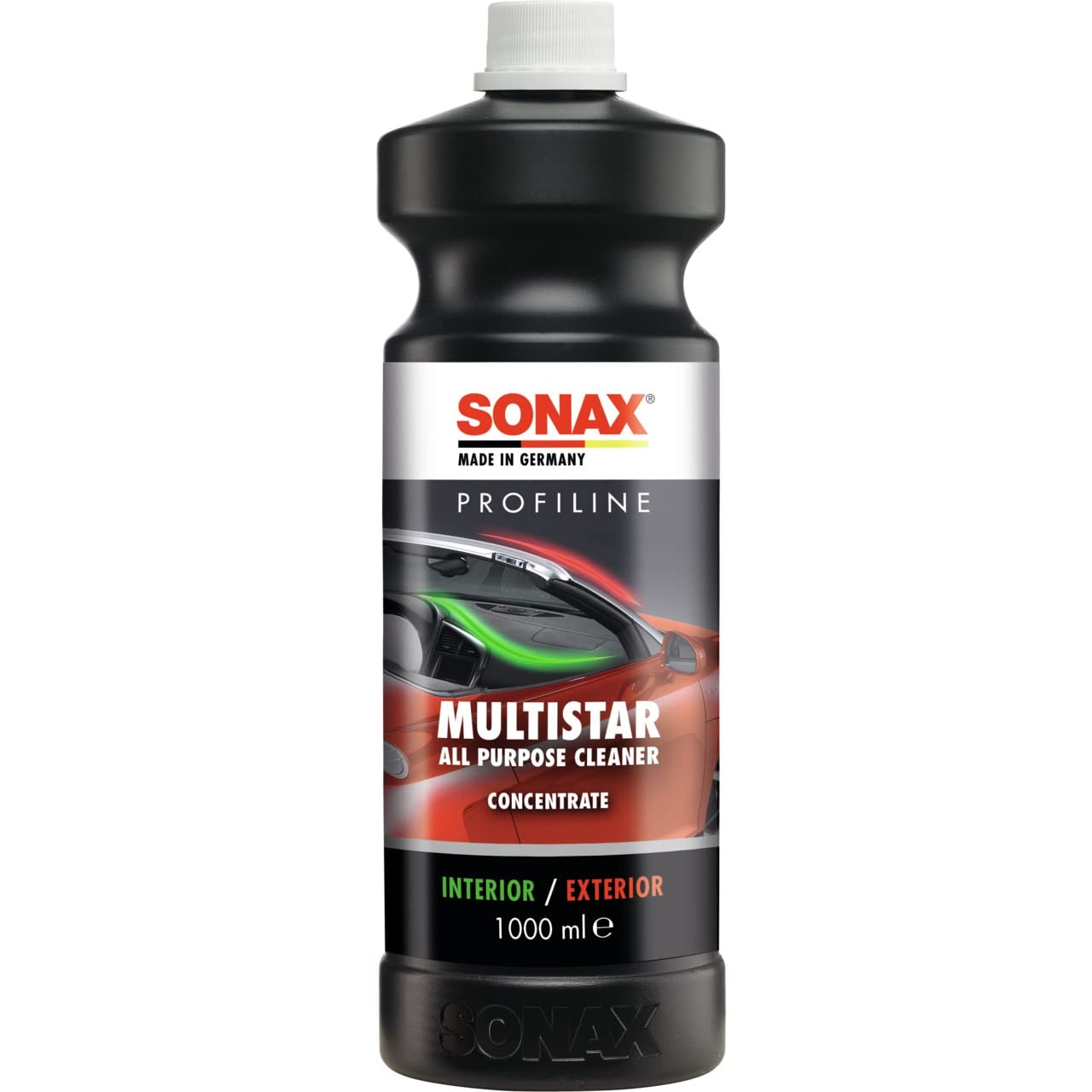 SONAX PROFILINE MultiStar (1 Liter) universell einsetzbarer Kraftreiniger für die Reinigung von Kraftfahrzeugen | Art-Nr. 06273410 von SONAX