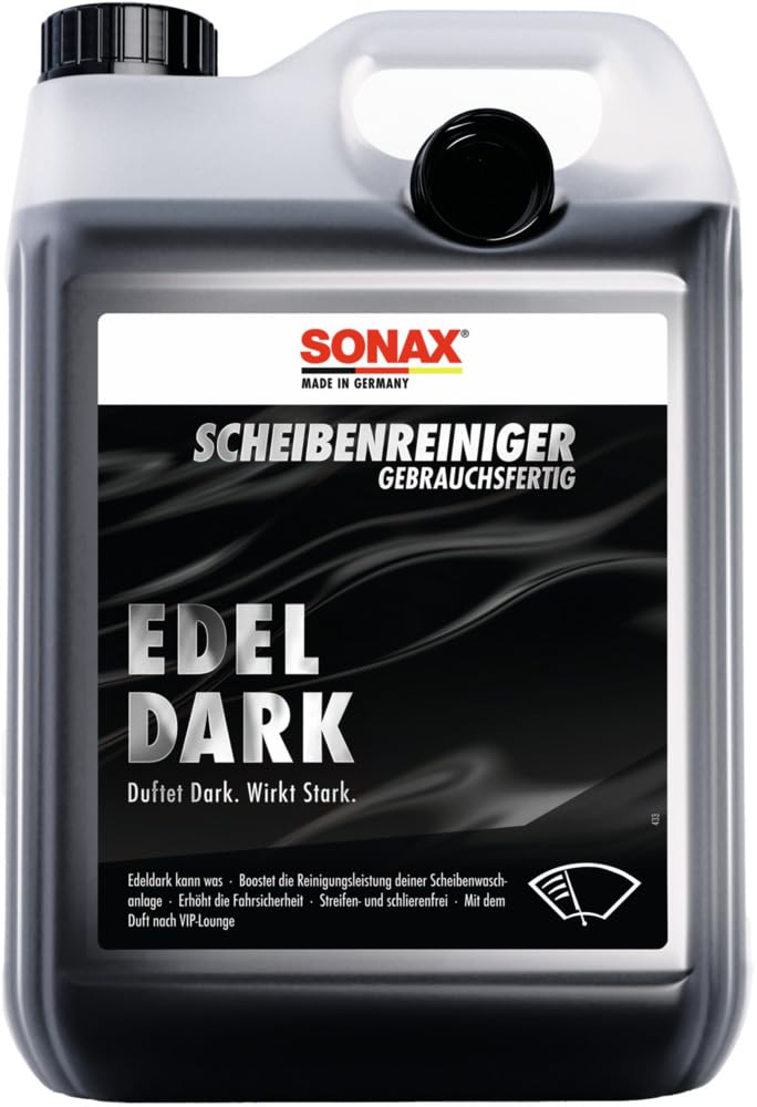 SONAX ScheibenReiniger gebrauchsfertig Edeldark (5 Liter) schafft in Sekunden klare Sicht ohne Schlieren mit minimalen Wischtakten | Art-Nr. 01705000 von SONAX