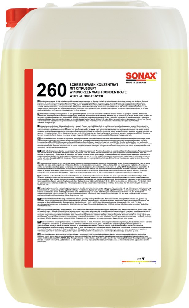 SONAX Scheibenreiniger 02607050 Scheibenwischerflüssigkeit,Scheibenwischwasser von SONAX