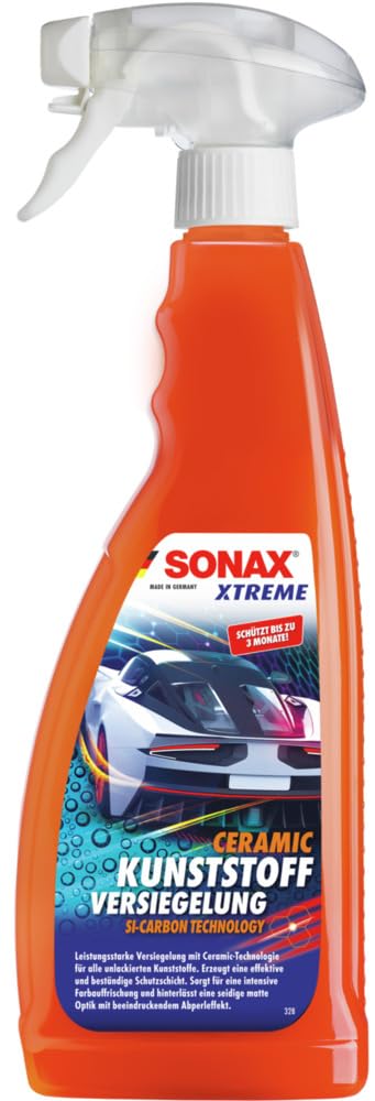 SONAX XTREME Ceramic KunststoffVersiegelung (750 ml) pflegt den Kunststoff und sorgt für Intensive Farbauffrischung | Art-Nr. 02264000 von SONAX