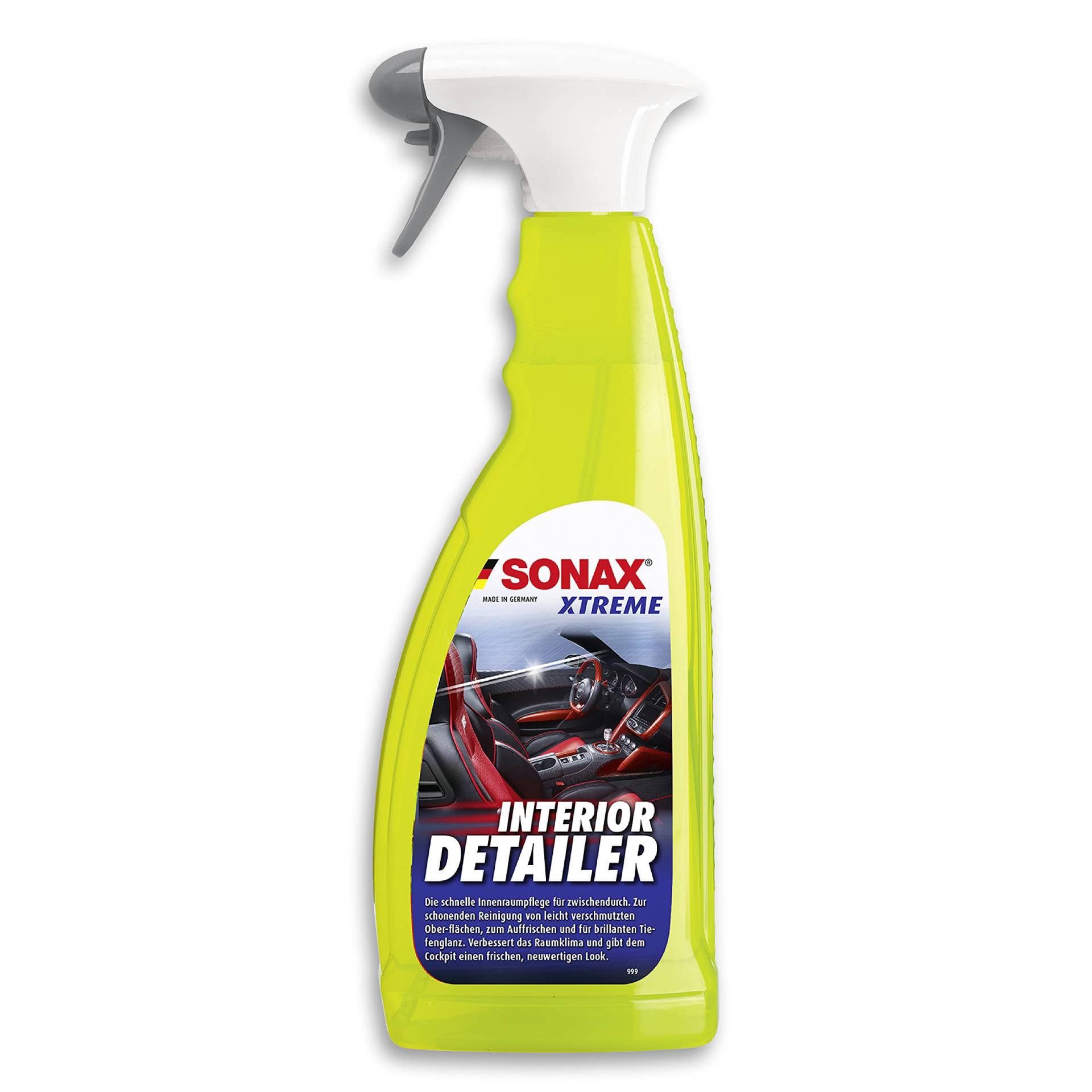 SONAX Xtreme Interior Detailer (750 ml) reinigt & pflegt schnell den kompletten Fahrzeuginnenraum, staubabweisend, silikonfrei, Anti-statisch, angenehmer Duft | Art-Nr. 02204000 von SONAX