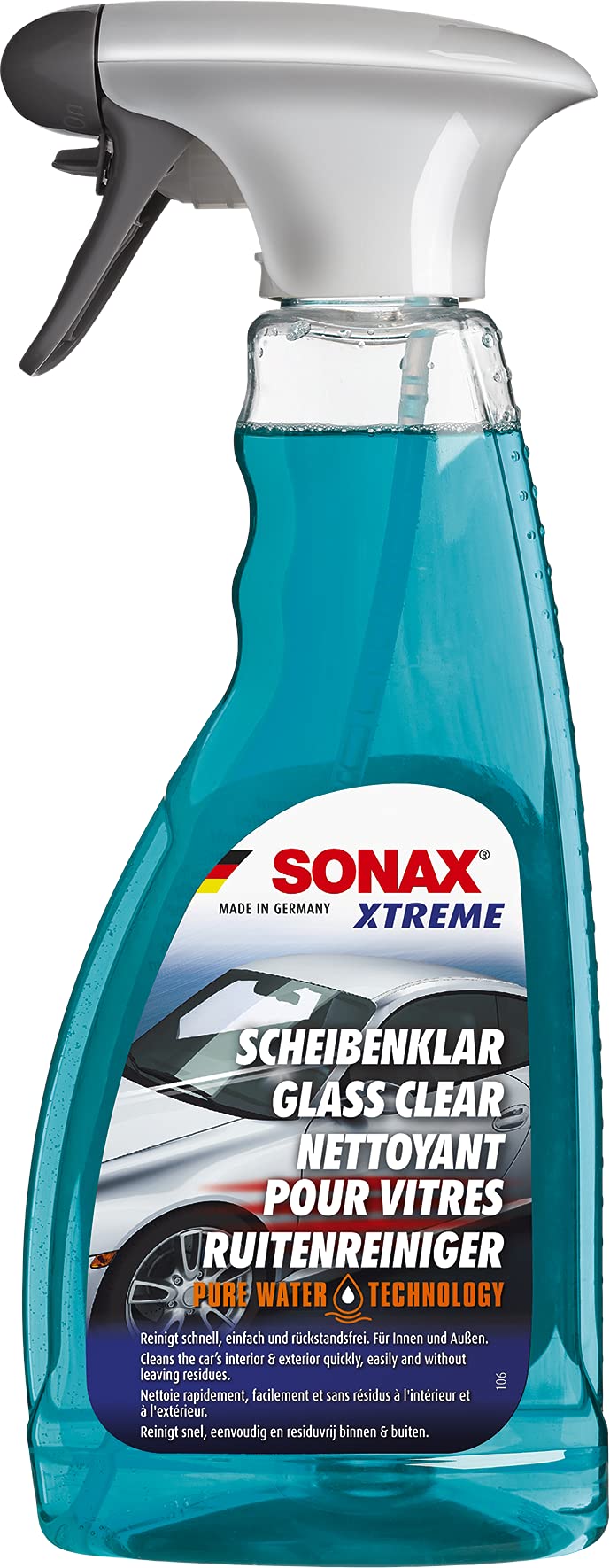 SONAX XTREME Nettoyant pour vitres (500 ml) nettoie rapidement, faiclement et sans résidus tous les surfaces en verre | Réf: 02382410-810 von SONAX