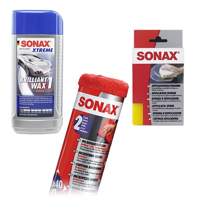 Sonax 1x 500ml XTREME Brilliant Wax 1 +Schwamm+2x Tücher von SONAX