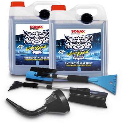 Sonax 2x 5 L WinterBeast AntiFrost+KlarSicht -20°C Scheibenfrostschutz+ [Hersteller-Nr. 01355000] von SONAX