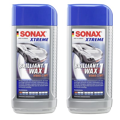 Sonax 2x 500ml XTREME Brilliant Wax 1 Hybrid NPT [Hersteller-Nr. 02012000] von SONAX