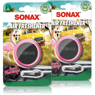 Sonax 2x Lufterfrischer Autoduft Air Freshener Sweet Flamingo von SONAX