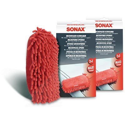 Sonax 2x Microfaser Schwamm [Hersteller-Nr. 04281000] von SONAX