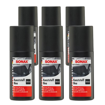 Sonax 6x 100ml Kunststoff Neu Schwarz [Hersteller-Nr. 04091000] von SONAX