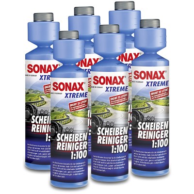 Sonax 6x 250ml XTREME ScheibenReiniger 1:100 [Hersteller-Nr. 02711410] von SONAX