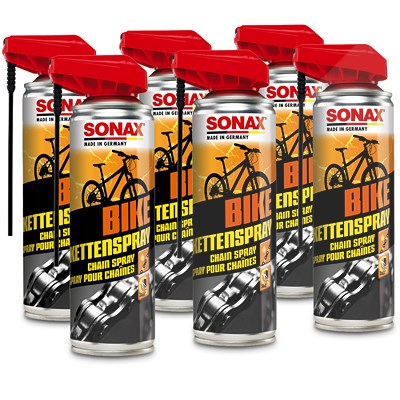 Sonax 6x 300ml BIKE Kettenspray von SONAX