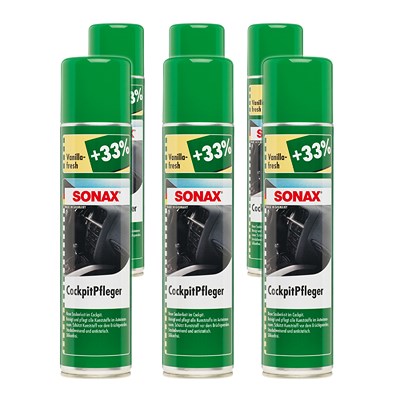 Sonax 6x 400ml CockpitPfleger Vanilla-fresh [Hersteller-Nr. 03423000] von SONAX