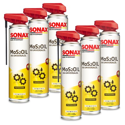 Sonax 6x 400ml MoS2Oil m. EasySpray [Hersteller-Nr. 03394000] von SONAX