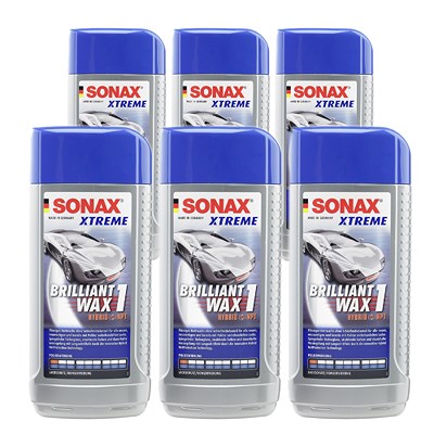 Sonax 6x 500ml XTREME Brilliant Wax 1 Hybrid NPT [Hersteller-Nr. 02012000] von SONAX