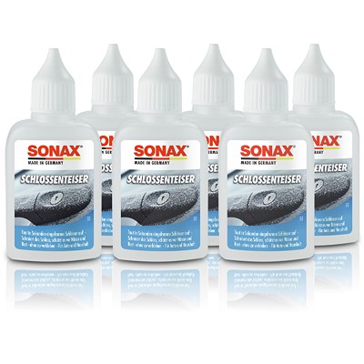 Sonax 6x 50ml SchlossEnteiser [Hersteller-Nr. 03315410] von SONAX