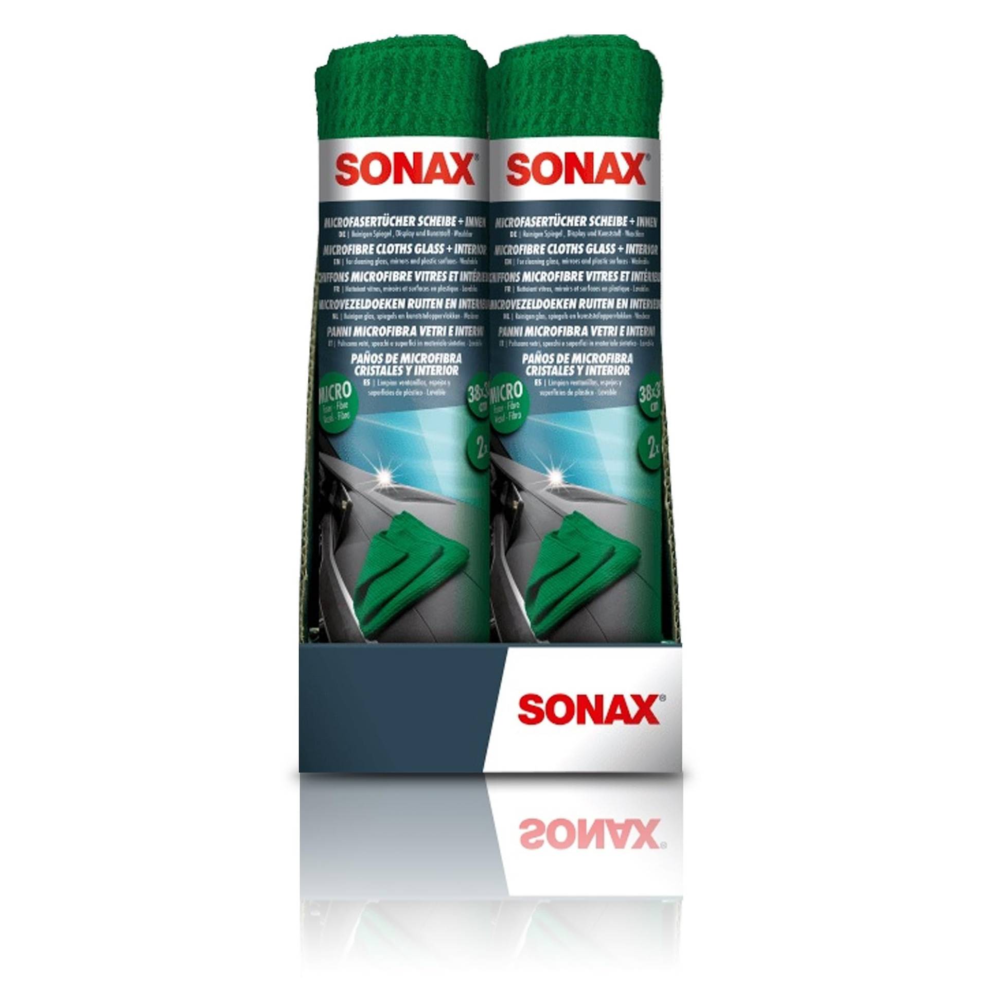 SONAX MicrofaserTücher Scheibe+Innen von SONAX