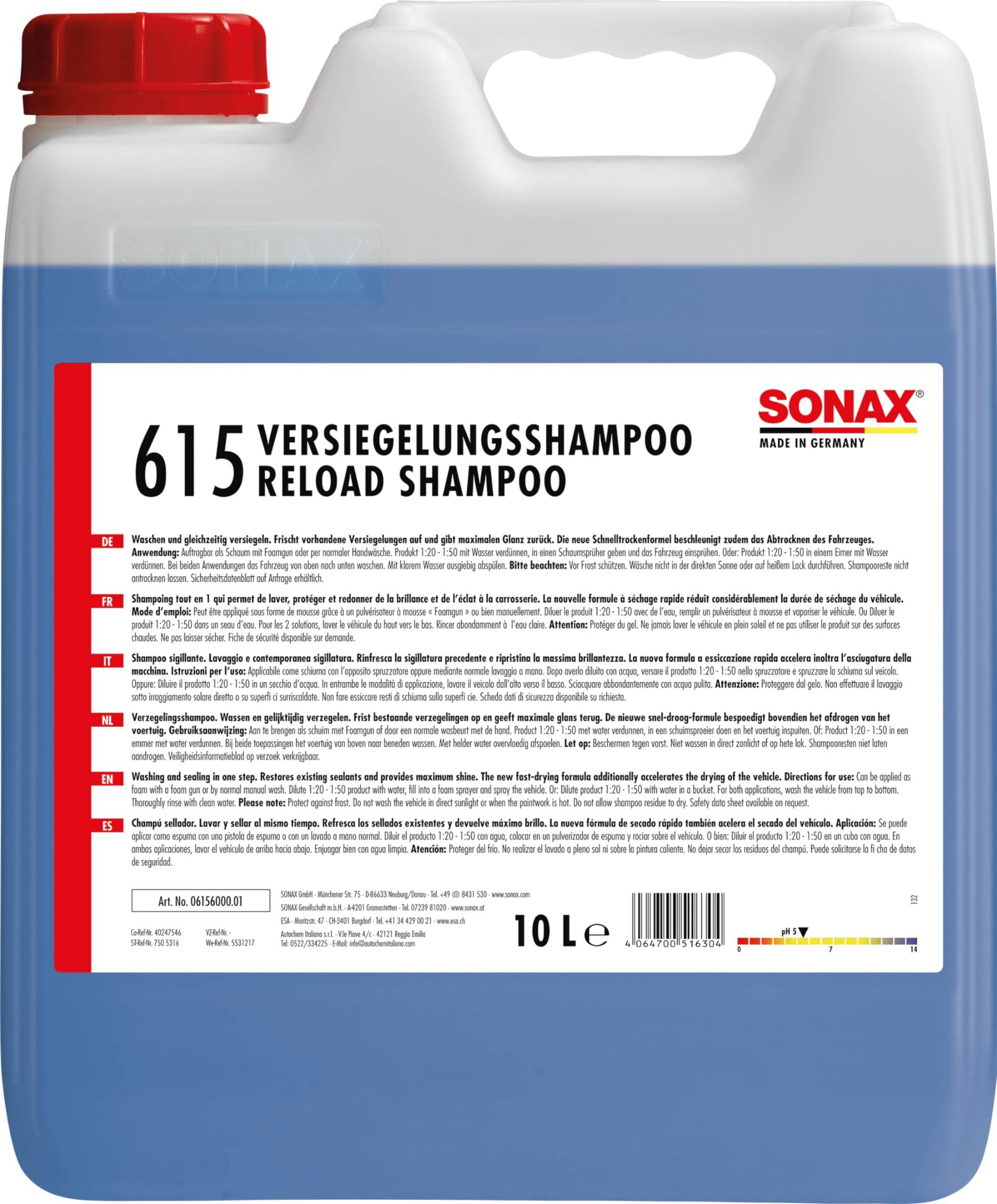 Sonax Reload Shampoo 10 l von SONAX