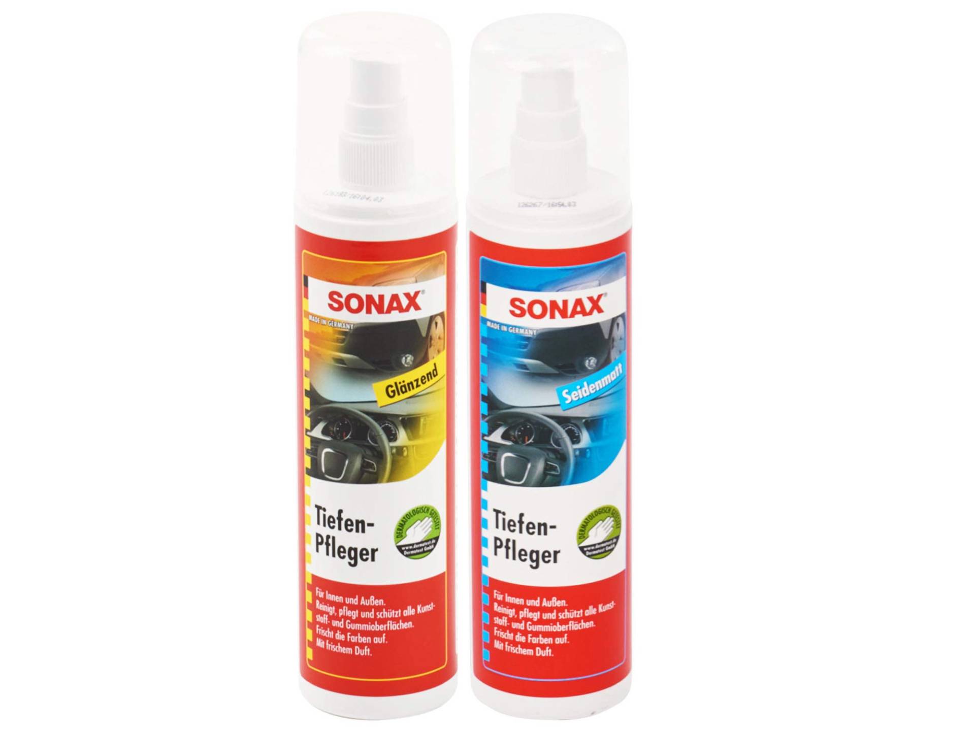 Sonax Tiefenpfleger Glänzend, 300ml + Sonax Tiefenpfleger Seidenmatt, 300ml, SET von SONAX