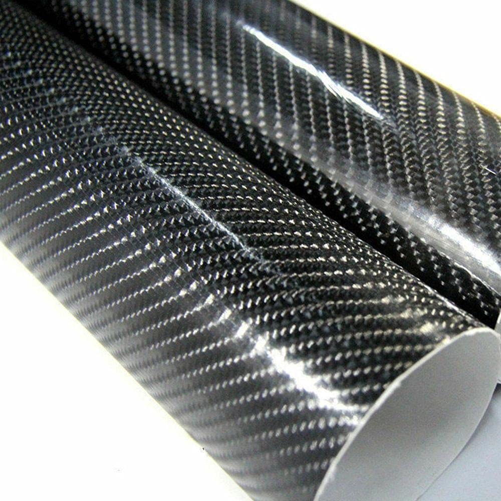 Carbonfolie Lackschutzfolien Stilvolle schwarze glänzende Kohlefaser-PVC-Wrap Vinyl-Release-Aufkleber-Wraps-Wraps Auto-Air-Aufkleber-Film Zierleisten Folie von SONGGDZ