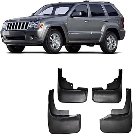 4 Stück Auto Schmutzfänger für Jeep Grand Cherokee 2005-2010, Kotflügel Vorder- und Hinterrad Schutz Spritzwassergeschützte Kotflügel Zubehör von SONGGM