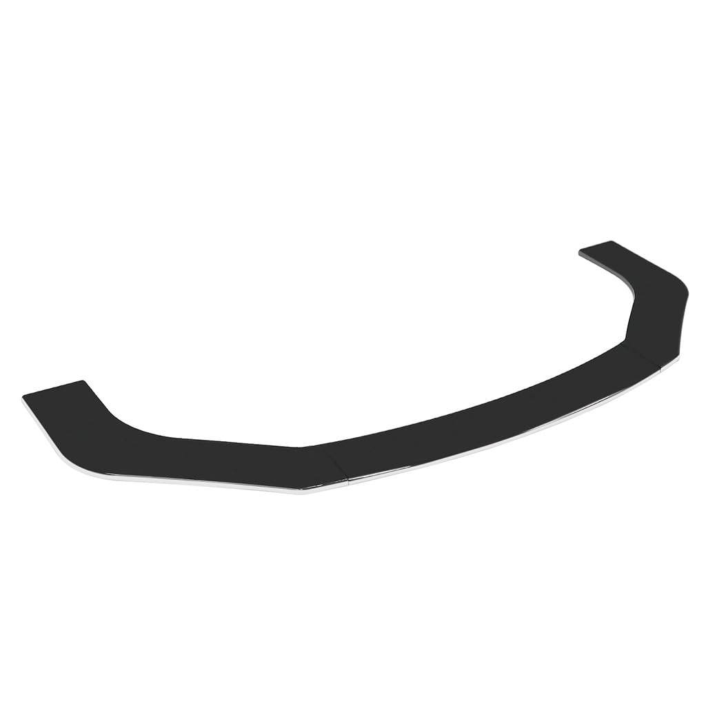 Auto Frontstoßstangen Spoiler Splitter für Benz C Class(2door) 2011-2015,Antikollision Frontlippe Frontspoiler,Spoilerlippe Diffusor Zubehör,Pointed-Black+White von SONGLULU