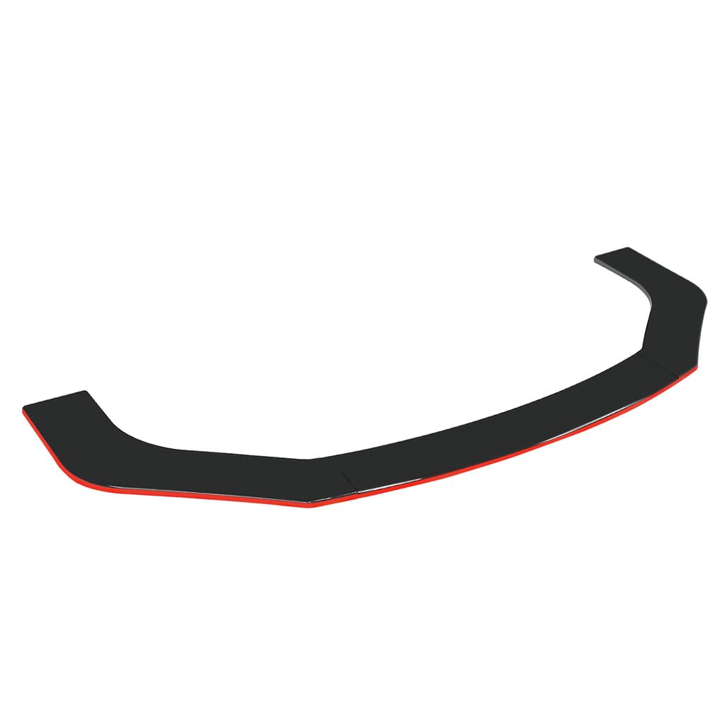 Auto Frontstoßstangen Spoiler Splitter für Benz GLA 2020-2023,Antikollision Frontlippe Frontspoiler,Spoilerlippe Diffusor Zubehör,Pointed-Black+Red von SONGLULU