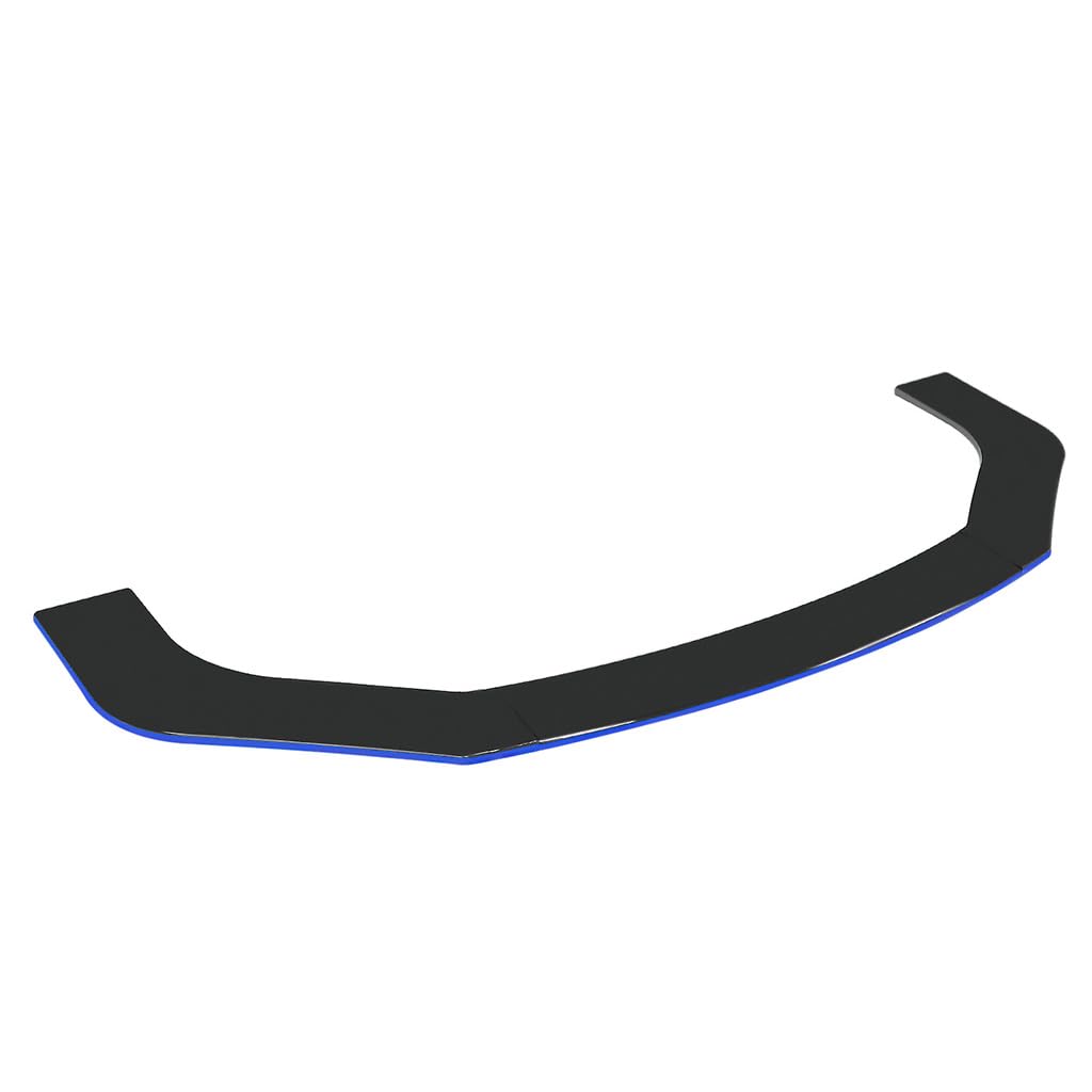 Auto Frontstoßstangen Spoiler Splitter für Nissan Bluebird 2004-2006,Antikollision Frontlippe Frontspoiler,Spoilerlippe Diffusor Zubehör,Pointed-Black+Blue von SONGLULU