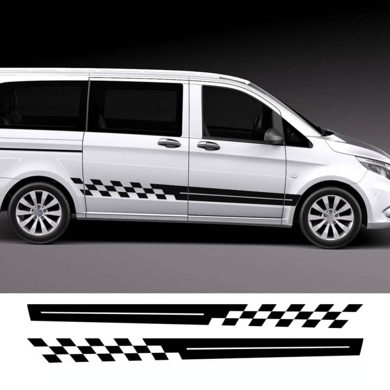 2 STÜCKE Auto Seitenaufkleber, für Mercedes Sprinter Benz Vito V Klasse Berlingo, für Ducato Renault Automobile Tuning Auto Zubehör von SONGMIKY