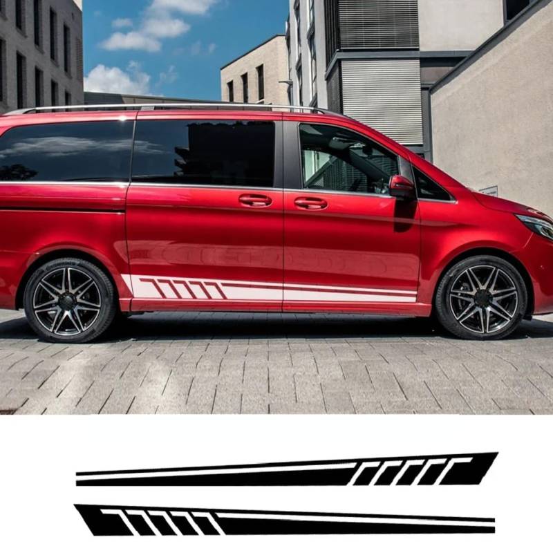 Auto Seitentür Aufkleber, für Mercedes Benz Vito V Klasse W447 V260 Viano WV639 Fahrzeug Vinyl Dekor Deacal Auto Tuning Zubehör von SONGMIKY