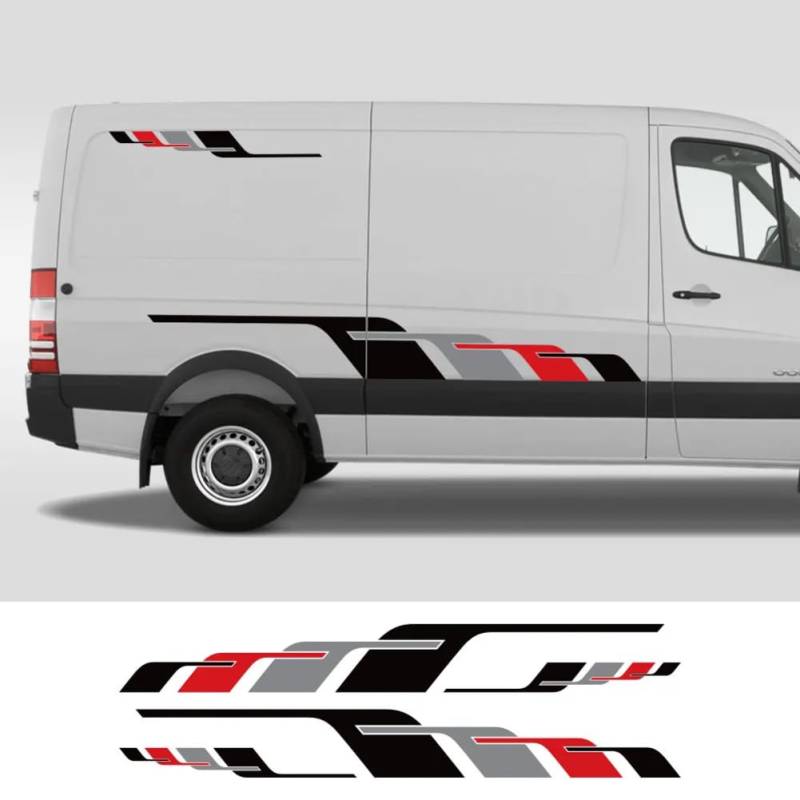 Auto beide Seite Aufkleber, für Mercedes Benz Sprinter Wohnmobil Van Grafik Sport Stil Vinyl Dekor Aufkleber Auto Tuning Zubehör von SONGMIKY