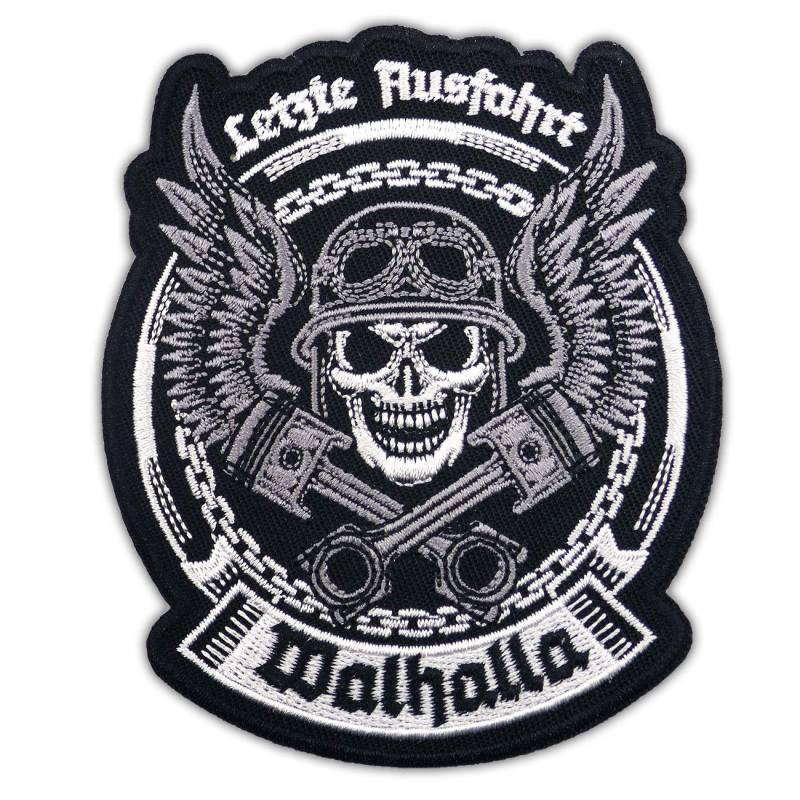 SONS OF ODIN Aufnäher Aufbügler Patch Letzte Ausfahrt Walhalla Wikinger Motive von SONS OF ODIN