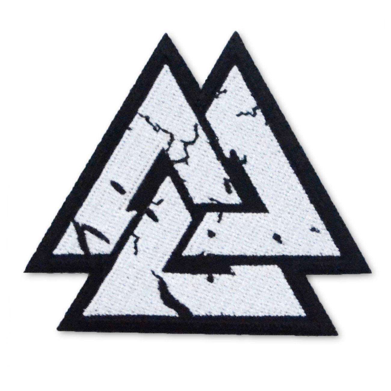 Aufnäher Aufbügler Patch Odins Rune Valknut Wotansknoten Wikinger Motive von SONS OF ODIN