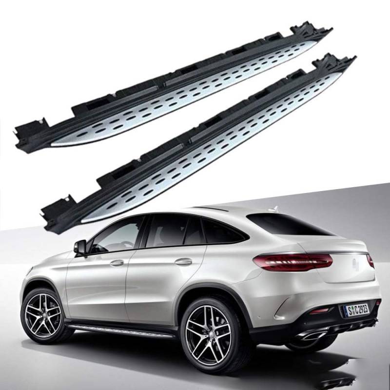 2 Stück Auto Trittbretter Seitenschweller, für Mercedes Benz GLE C292 GLE43 GLE63 AMG Coupe 2016-2019 Schweller Seitenstufen Anticrash Seitentrittleistenpedale von SOPOUT