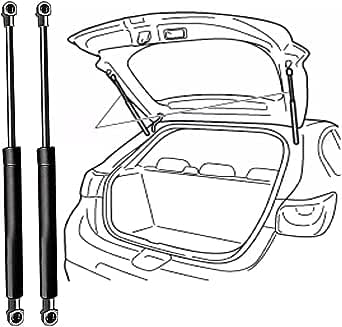 2 stück Auto Gasfeder Dämpfer Heckklappe für BMW 4er Coupe (F32,F82) 2014-2020, Auto Kofferraum Heckklappendämpfer Gas Springs Stoßdämpfer Stützstangen von SORAD