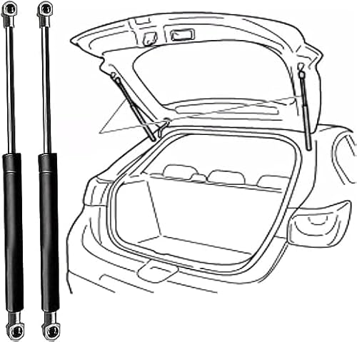 2 stück Auto Gasfeder Dämpfer Heckklappe für Seat Leon MK3 5F 2012-2019, Auto Kofferraum Heckklappendämpfer Gas Springs Stoßdämpfer Stützstangen von SORAD