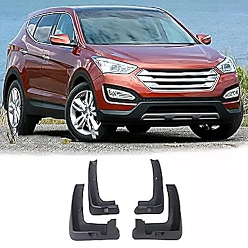 4 stücke Auto-Schmutzfängerschutz für Hyundai Santa Fe 2013-2018, Auto-Schmutzfänger Kratzfest Spritzschutz Staubdicht Vorne Hinten Schmutzfänger von SORAD