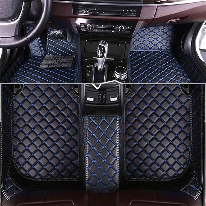 Auto Fußmatten aus PU-Leder für Audi A6 C7 Sedan Limousine C7 2011-2013 2014 2015 2016 2017 2018, Auto Fußmatten All Inclusive Stil Allwetter Schutz Car Floor Mats wasserdichte rutschfeste von SORAD